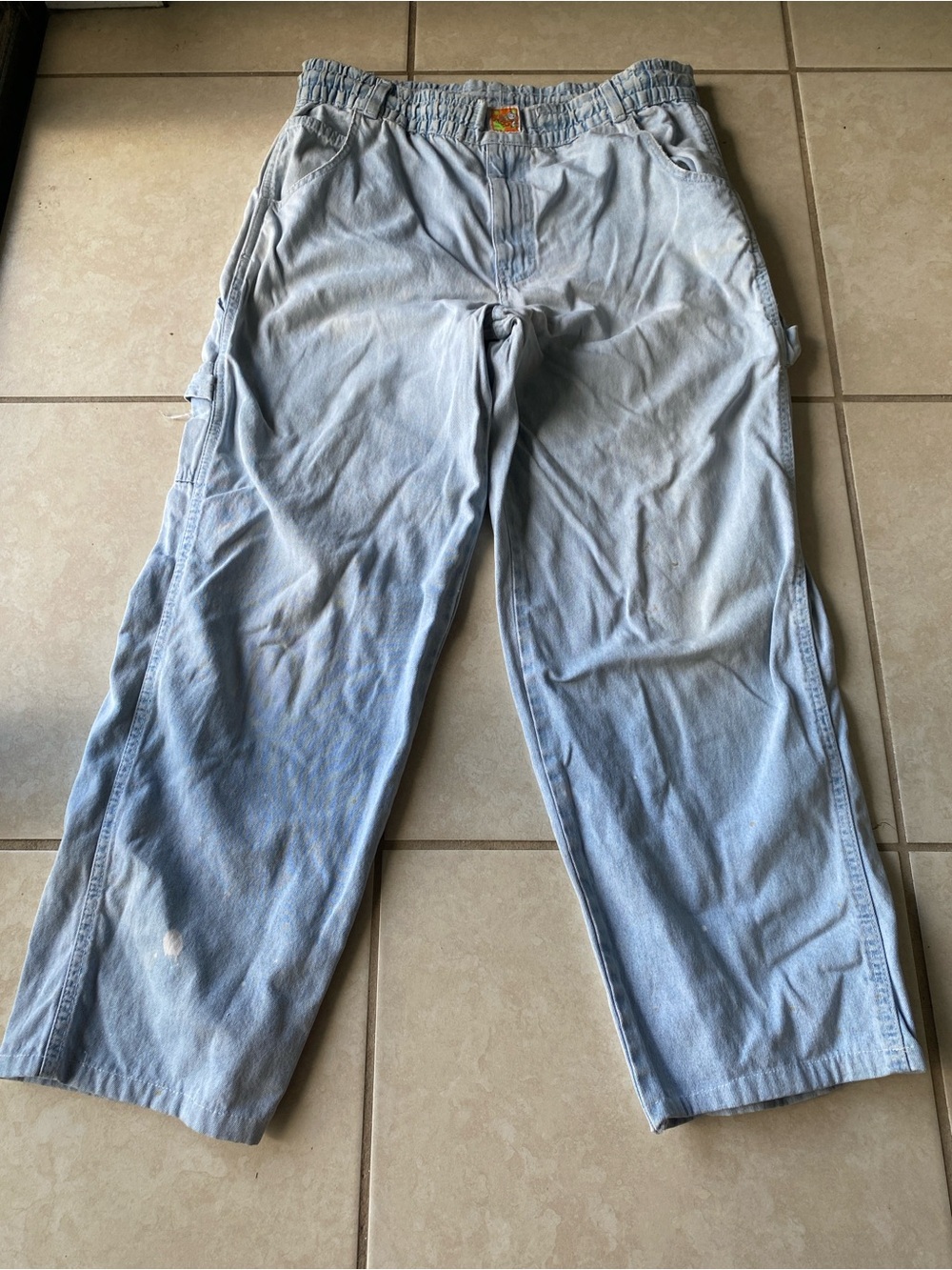 100% Cotton 80s Distressed Relaxed Jeans